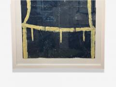 Gary Komarin Blue and Yellow Contemporary Cake Painting American 21st C  - 4005334