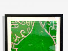 Gary Komarin Contemporary Green and Pink Vessel Painting American 21st C  - 4022323
