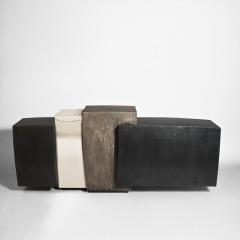 Gary Magakis Gary Magakis Blackened Steel Console with Grained and Mirrored Bronze - 4034687