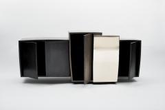 Gary Magakis Gary Magakis Blackened Steel Console with Grained and Mirrored Bronze - 4034700