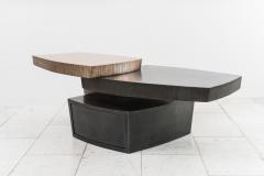 Gary Magakis Gary Magakis Bronze and Steel Stacked Low Table with Drawer USA - 2019693