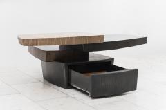 Gary Magakis Gary Magakis Bronze and Steel Stacked Low Table with Drawer USA - 2019695