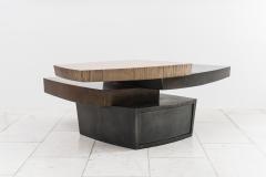 Gary Magakis Gary Magakis Bronze and Steel Stacked Low Table with Drawer USA - 2019697