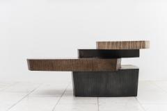 Gary Magakis Gary Magakis Bronze and Steel Stacked Low Table with Drawer USA - 2019699