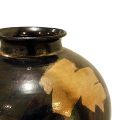 Gary McCloy Gary McCloy Ceramic Vase with Gunmetal and Gold Glazes 1980s - 564021