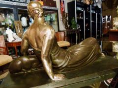 Gaston B guin French Art Deco Golden Bronze Sculpture by Gaston Beguin - 1386912