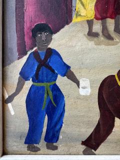 Gaston Ledain Damballa Ceremony Original Painting of Haitian Art Vodou Ceremony - 4750377