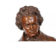 Gaston Leroux A Monumental Richly Patinated Bronze Bust of Beethoven by G Leroux - 3910430