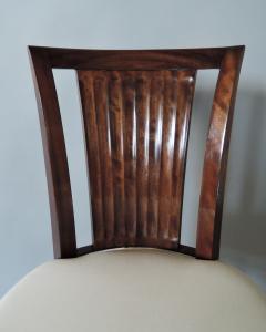 Gaston Poisson A Set of Six French Art Deco Mahogany Dining Chairs by Gaston Poisson - 4470746
