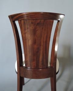 Gaston Poisson A Set of Six French Art Deco Mahogany Dining Chairs by Gaston Poisson - 4470747