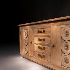 Gaston Poisson French Gaston Poisson Art Deco Oak Sideboard Buffet 1940 - 4520983
