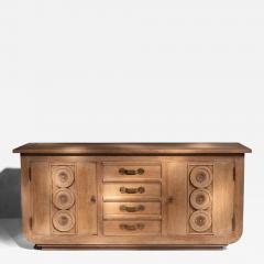 Gaston Poisson French Gaston Poisson Art Deco Oak Sideboard Buffet 1940 - 4521221