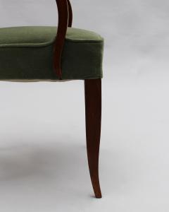 Gaston Poisson Pair of Fine French Art Deco Mahogany Armchairs by Gaston Poisson - 4317213