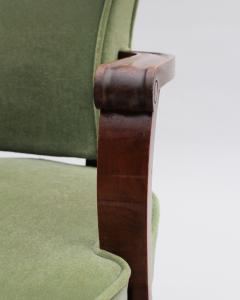 Gaston Poisson Pair of Fine French Art Deco Mahogany Armchairs by Gaston Poisson - 4317221