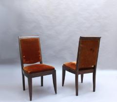 Gaston Poisson SET OF 10 FRENCH ART DECO MAHOGANY CHAIRS BY GASTON POISSON 8 SIDE AND 2 ARM  - 1030831