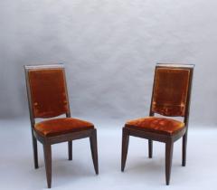 Gaston Poisson SET OF 10 FRENCH ART DECO MAHOGANY CHAIRS BY GASTON POISSON 8 SIDE AND 2 ARM  - 1030835