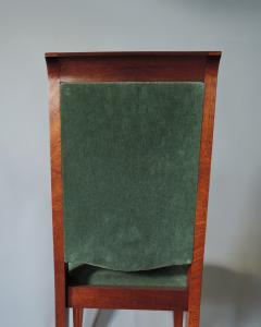 Gaston Poisson Set of 10 Fine French Art Deco Solid Mahogany Dining Chairs by Gaston Poisson - 4381943