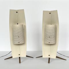 Gastone Colliva Pair Gastone Colliva Modernist Table Lamps Wall Sconces - 2943919