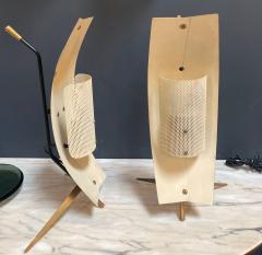 Gastone Colliva Pair of Sculptural Table Lamps in Brass and metal Italy 1965 - 1209866