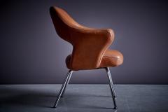 Gastone Rinaldi Gastone Rinaldi Lounge Chair Model P16 in Skai upholstery Italy 1950s - 3659997