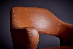 Gastone Rinaldi Gastone Rinaldi Lounge Chair Model P16 in Skai upholstery Italy 1950s - 3660002