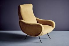 Gastone Rinaldi Rare Pair of Lounge Chairs in the manner of Gastone Rinaldi - 4395506