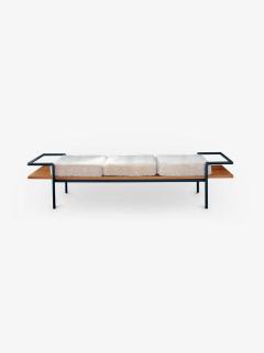 Gastone Rinaldi T904 BENCH WITH SHEARLING CUSHIONS - 3647274