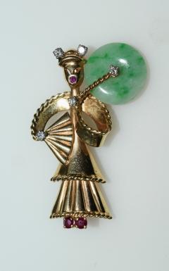 Geisha Brooch - 3362435