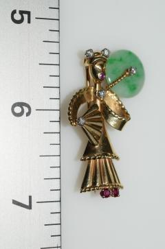 Geisha Brooch - 3362437