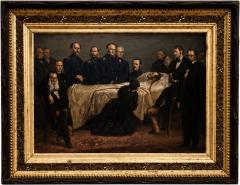 Gemalt Kromer A Kromer Bavarian active 19th century Death Bed of Lincoln 1867 - 4595590