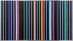 Gene Davis Mid century Hard Edge Colorful Lines Painting Gene Davis Manner Abstract - 4571947