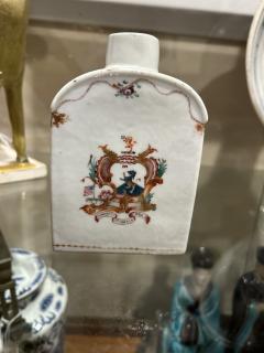 General Giles 1759 1825 Chinese Export Porcelain Armorial Tea Caddy  - 4135485
