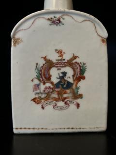 General Giles 1759 1825 Chinese Export Porcelain Armorial Tea Caddy  - 4135488
