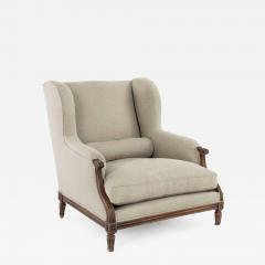 Generously Proportioned Louis XVI Style Wingback - 2731844