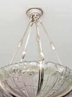 Genet et Michon French Art Deco Pendant Chandelier By Genet et Michon LU161925884443 - 3941332