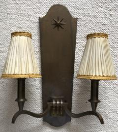 Genet et Michon Genet Michon vintage extreme quality bronze sconces - 1057618