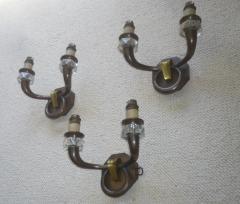 Genet et Michon Genet et Michon Set of 3 Bronze Sconces - 609838