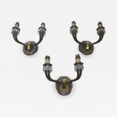 Genet et Michon Genet et Michon Set of 3 Bronze Sconces - 613383