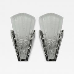 Genet et Michon Pair of French Art Deco Genet et Michon Wall Sconces - 3959237