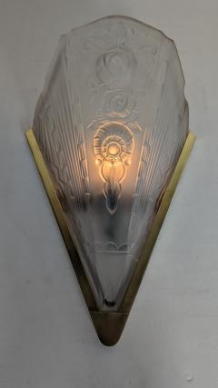 Genet et Michon Pair of French Art Deco by Genet Michon Wall Sconces Two pairs are available  - 3942490