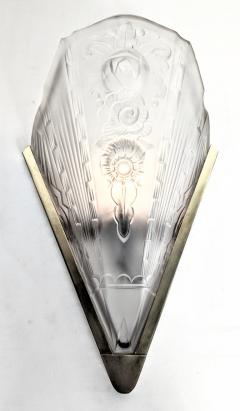 Genet et Michon Pair of French Art Deco by Genet Michon Wall Sconces Two pairs are available  - 3942491