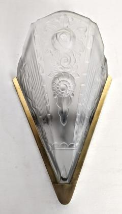 Genet et Michon Pair of French Art Deco by Genet Michon Wall Sconces Two pairs are available  - 3942492