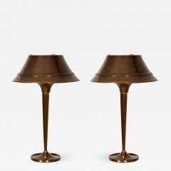 Genet et Michon Rare pair of 1930s lamps by Genet Michon - 854994