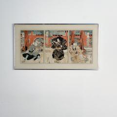 Genji Story Triptych Attributed to Gotosei Enjaku circa 1850 - 2517829