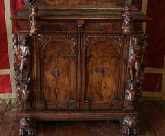 Genoese Cabinet Called Stipo From The Renaissance Period In Walnut - 4125062