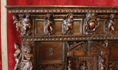 Genoese Cabinet Called Stipo From The Renaissance Period In Walnut - 4125069