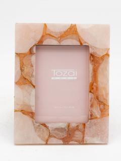 Genuine Pink Quartz Glass 5 x 7 photo frame by Tozai Home 2015 - 4315455