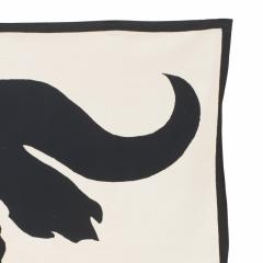 Geoffrey Bradfield Contemporary Black And White Bradfield Buffalo Tapestry - 3194030