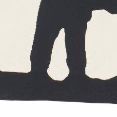 Geoffrey Bradfield Contemporary Black And White Bradfield Elephant Tapestry - 3194042