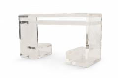 Geoffrey Bradfield Contemporary Lucite and Inset Mirror Top Desk - 2793687